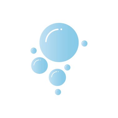 Kabarcık simgesi vektör çizim şablonu