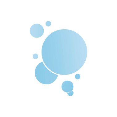 Kabarcık simgesi vektör çizim şablonu