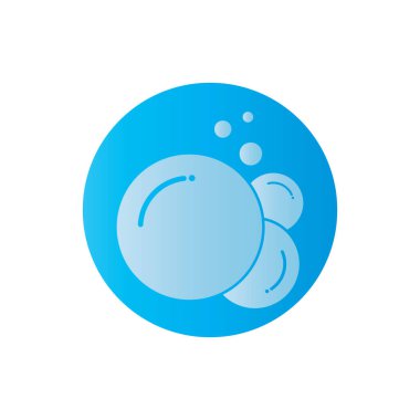 Kabarcık simgesi vektör çizim şablonu