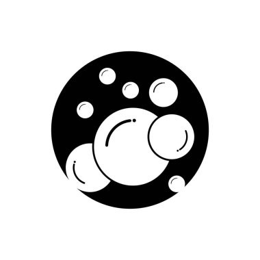 Kabarcık simgesi vektör çizim şablonu