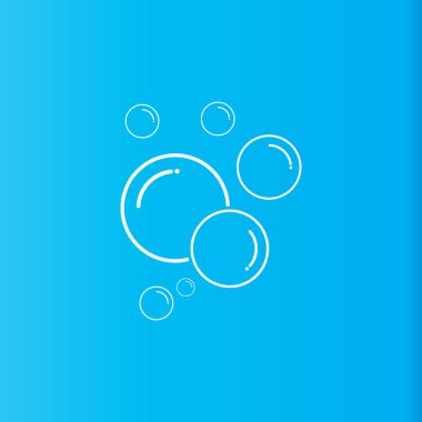 Kabarcık simgesi vektör çizim şablonu