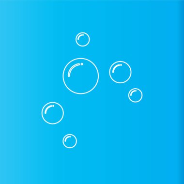 Kabarcık simgesi vektör çizim şablonu