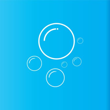 Kabarcık simgesi vektör çizim şablonu