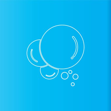 Kabarcık simgesi vektör çizim şablonu