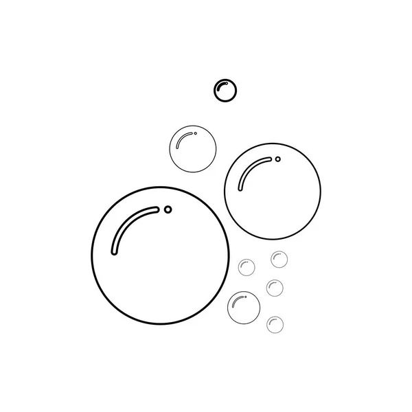 Icono Burbuja Vector Ilustración Plantilla Diseño — Vector de stock