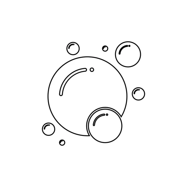 Bubble Ikon Vektor Illustration Design Mall — Stock vektor