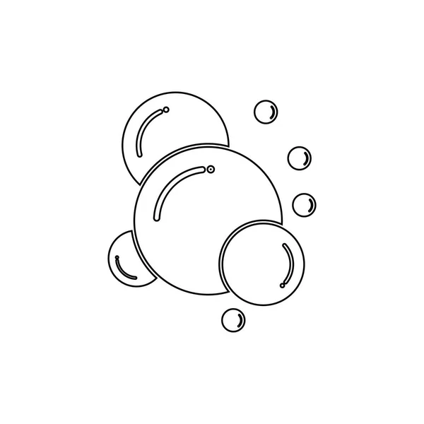 Bubble Ikon Vektor Illustration Design Mall — Stock vektor