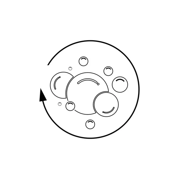 Icono Burbuja Vector Ilustración Plantilla Diseño — Vector de stock