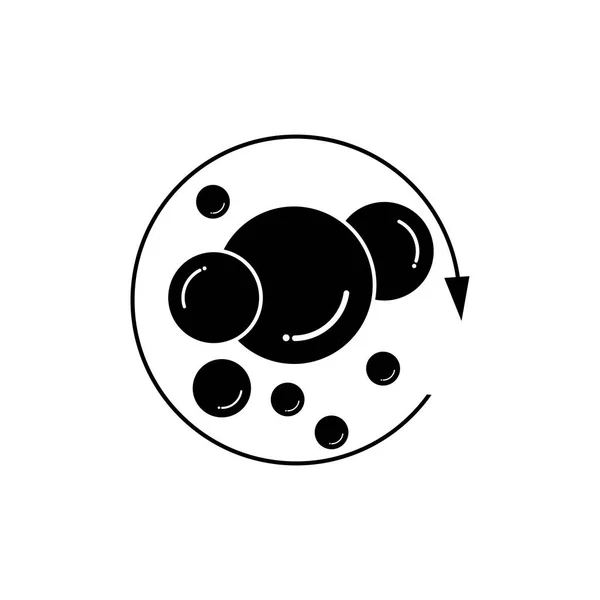 Icono Burbuja Vector Ilustración Plantilla Diseño — Archivo Imágenes Vectoriales
