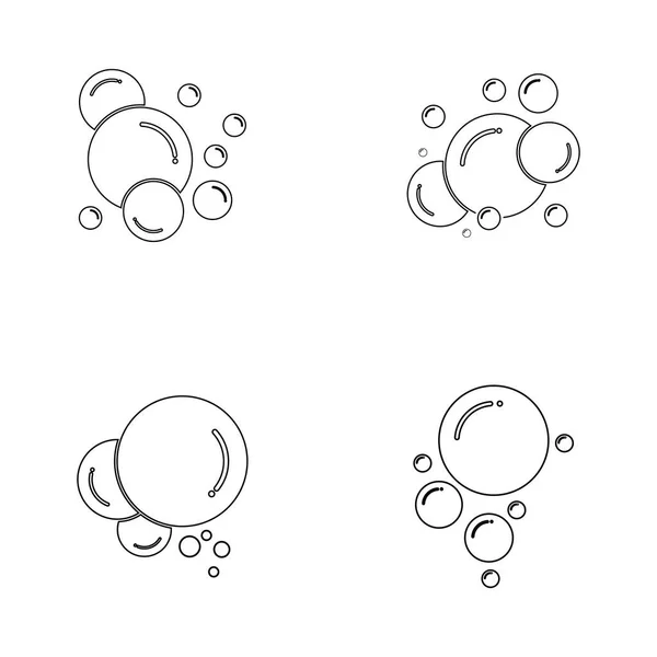 Шаблон Дизайну Векторної Ілюстрації Бульбашки — стоковий вектор