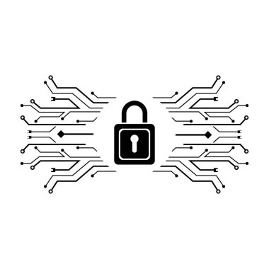 Circuit Logo Şablonu vektör resimleme simgesi tasarımı