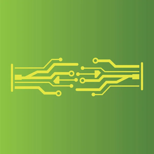 Circuit Logo Template Vector Illustratie Pictogram Ontwerp — Stockvector
