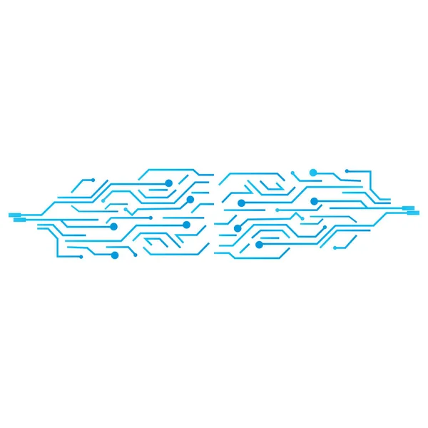 Circuit Logo Template Vector Illustratie Pictogram Ontwerp — Stockvector