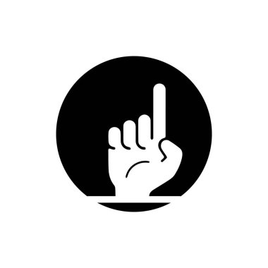  El hareketleri ve işaret dili izole edilmiş. İnsan elinin vektör illüstrasyonu.