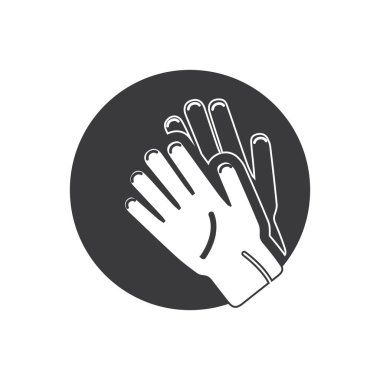  El hareketleri ve işaret dili izole edilmiş. İnsan elinin vektör illüstrasyonu.