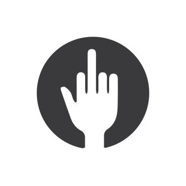  El hareketleri ve işaret dili izole edilmiş. İnsan elinin vektör illüstrasyonu.