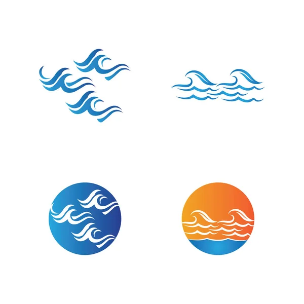 Watergolf Pictogram Vector Illustratie Ontwerp Logo — Stockvector