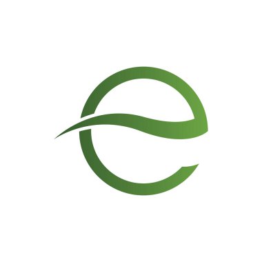 Yeşil ağaç yaprağı ekoloji doğa elementi vektörü logoları