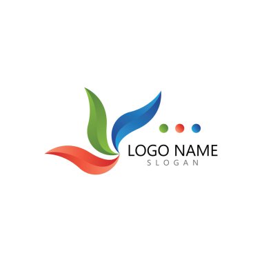 Yeşil ağaç yaprağı ekoloji doğa elementi vektörü logoları