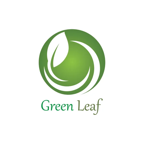 Logos Green Tree Leaf Ecology Nature Element Vector — Stock Vector