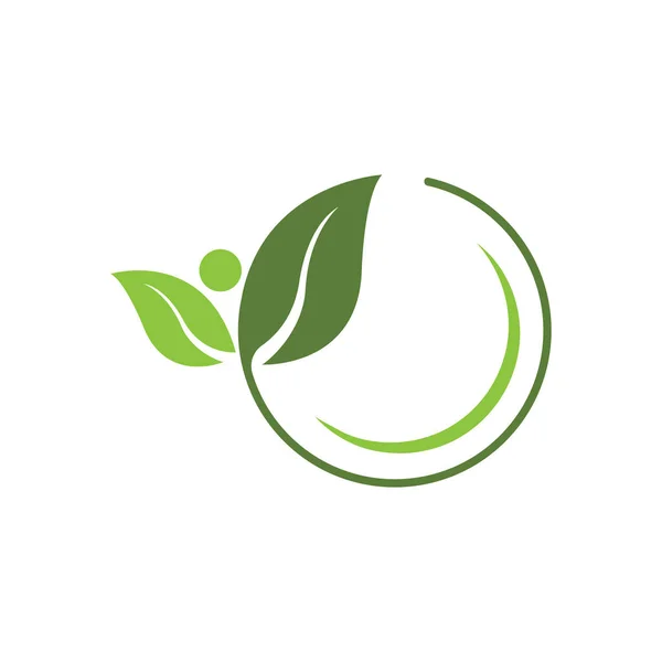 Logoer Grønt Træ Blad Økologi Natur Element Vektor – Stock-vektor