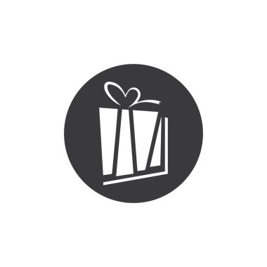 hediye kutusu ikon vektör çizimi tasarımı