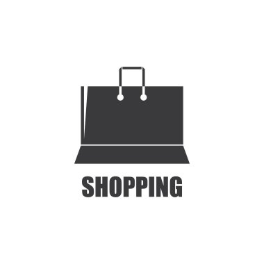 Poşet simgesi vektör tasarım şablonu - Vektör