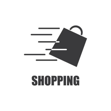 Poşet simgesi vektör tasarım şablonu - Vektör