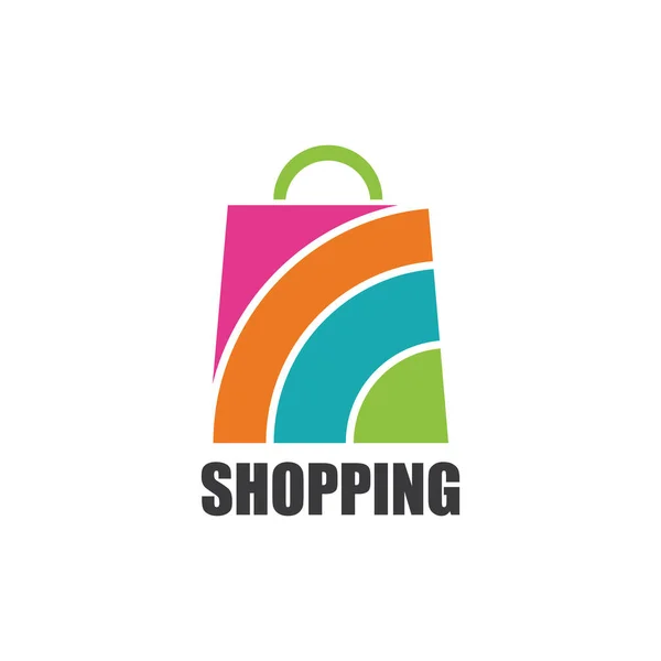 Shoping Bag Icon Vector Illustration Design Template Vektor — Stock Vector