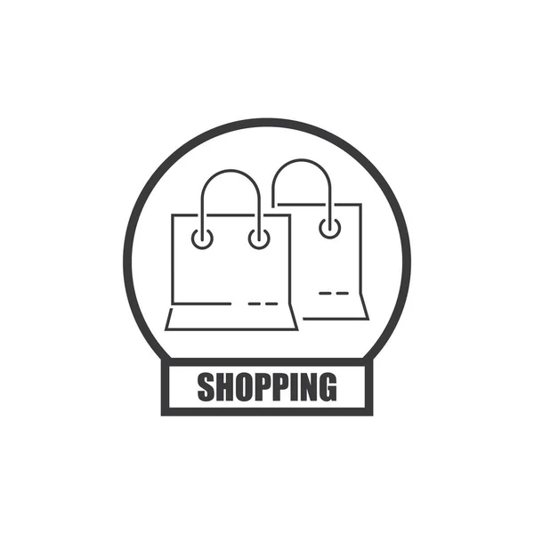 Shoping Bag Icon Vector Illustration Design Template Vektor — Stock Vector