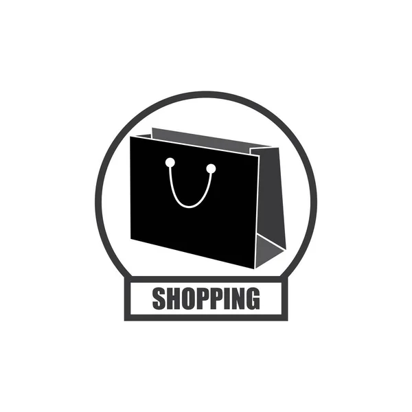 Shoping Bag Icon Vector Illustration Design Template Vektor — Stock Vector