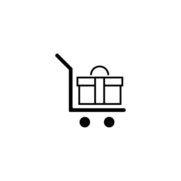 Tienda Tienda Cesta Vector Icono Plantilla Ilustración Diseño — Vector de stock