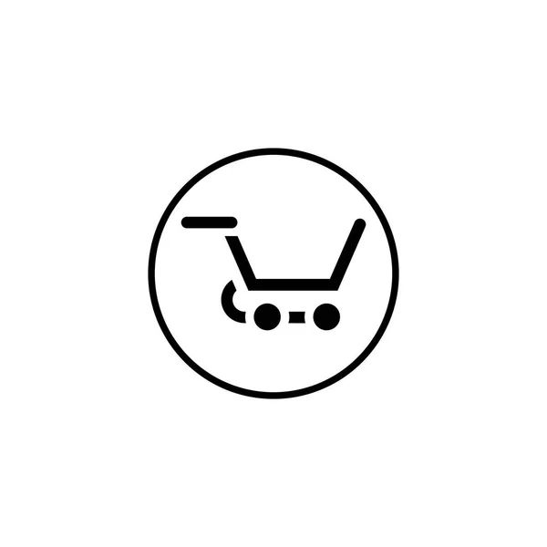 Dükkan Sepet Vektör Ikonu Şablon Tasarımı Sakla — Stok Vektör