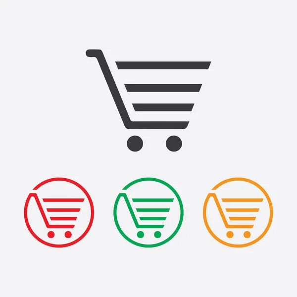 Shop Store Basket Vector Icon Template Illustration Design — Stock Vector