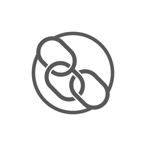 Företag Abstrakt Enhet Vektor Logotyp Design Mall — Stock vektor
