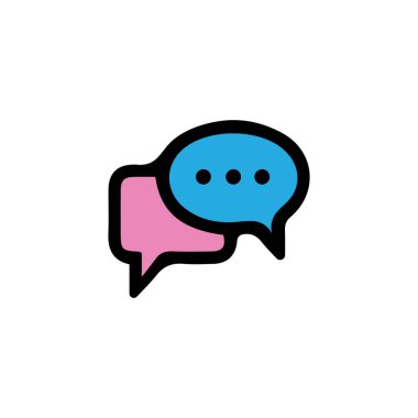 Konuşma balonu simgesi Logo şablonu vektör çizimi