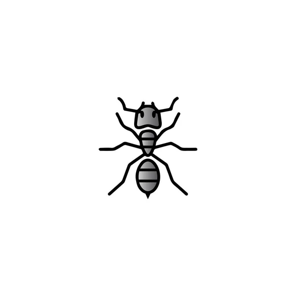 Ant Logo Plantilla Vector Ilustración Diseño — Vector de stock