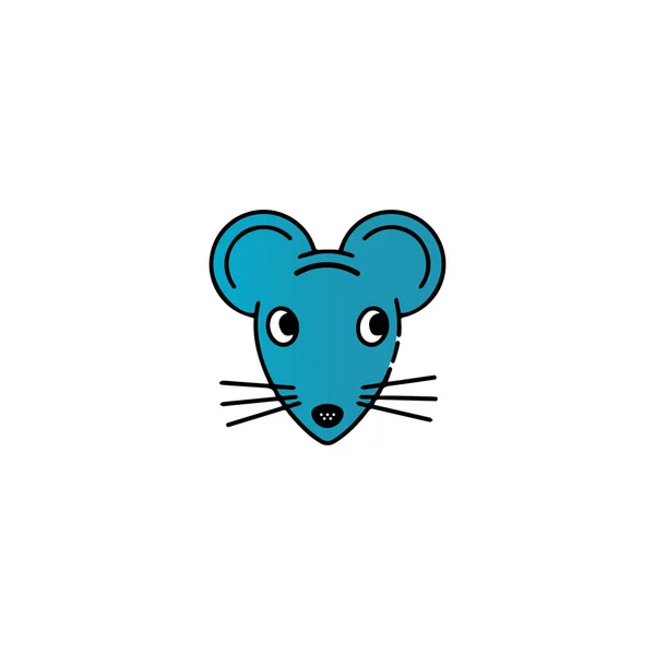 Ratón Animal Vector Rat Logotipo Icono Plantilla Diseño Vectores — Archivo Imágenes Vectoriales