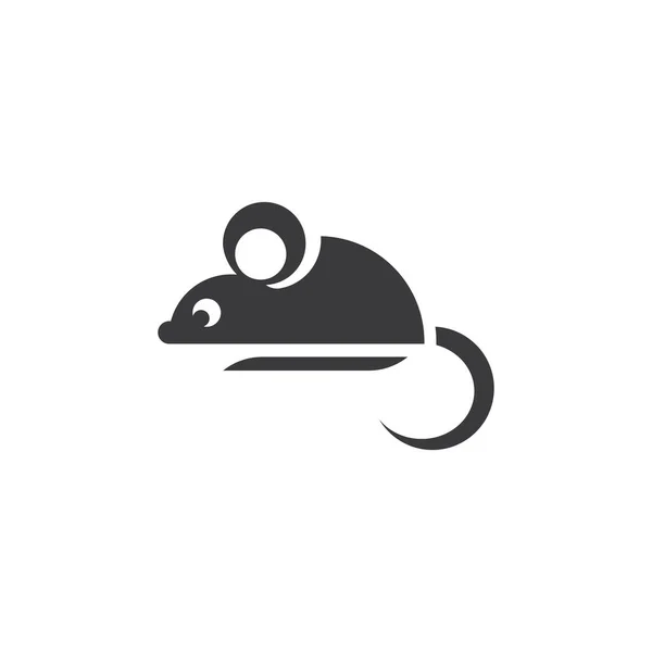 Rato Animal Vector Rat Logotipo Ícone Vetor Modelo Design — Vetor de Stock