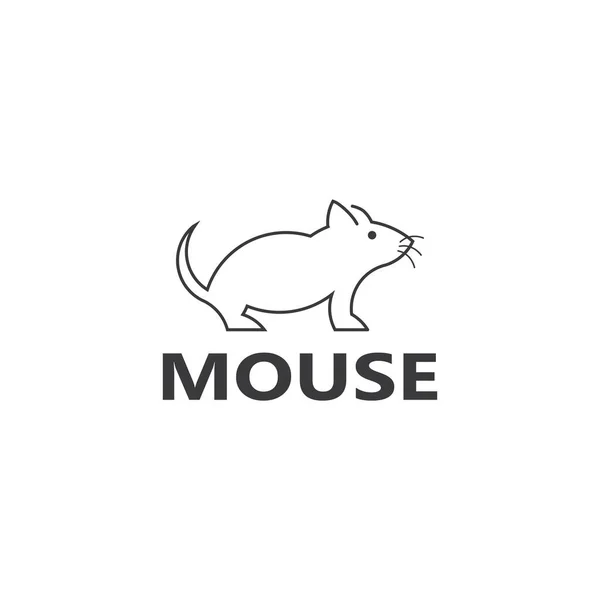 Mouse Animal Vector Rat Logo Icon Vector Design Template — Stock Vector