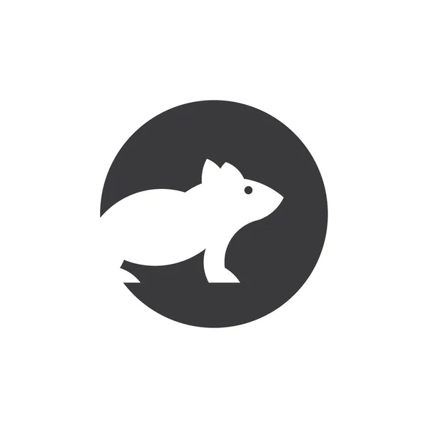 Rato Animal Vector Rat Logotipo Ícone Vetor Modelo Design — Vetor de Stock