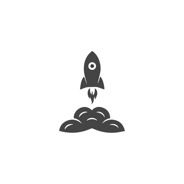 Rocket Logo Template Icon Vector Illustration — Stock Vector