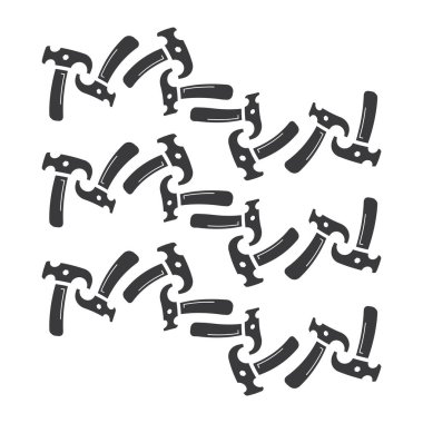 Servis Araçları vektör resimleme şablonu