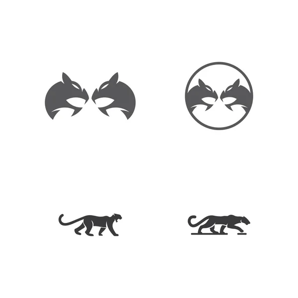 Puma Logo Diseño Vector Ilustración Diseño Plantilla — Archivo Imágenes Vectoriales