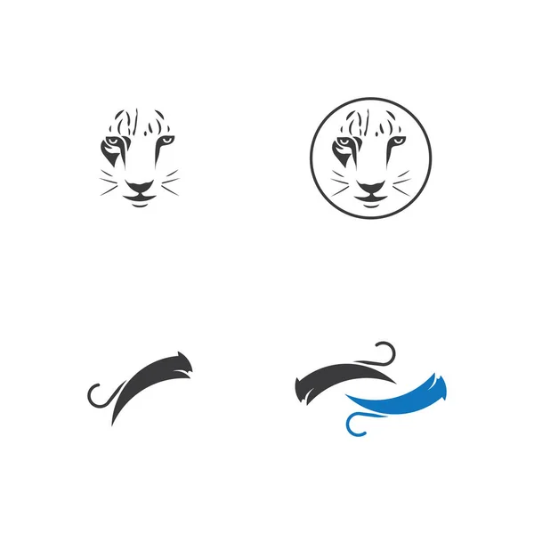 Puma Logo Diseño Vector Ilustración Diseño Plantilla — Archivo Imágenes Vectoriales