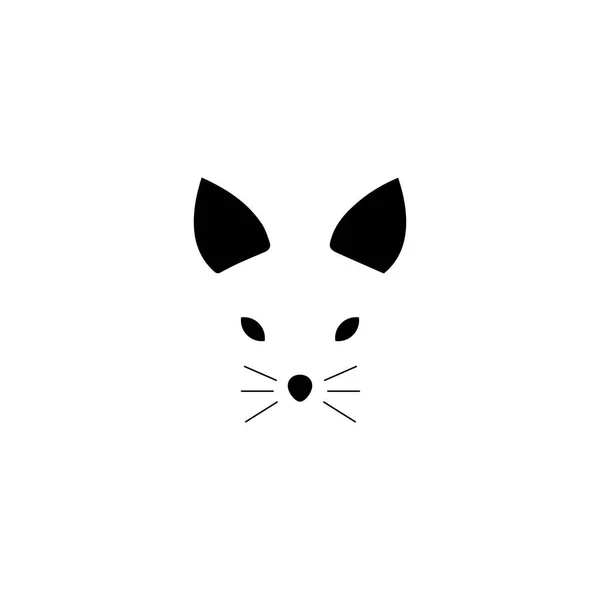 Fox Vector Illustration Silhouette Icon Design — Stock Vector