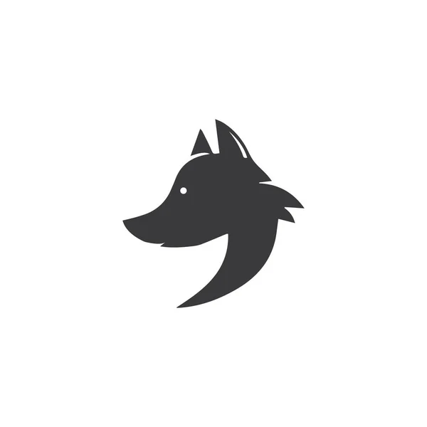 Fox Vector Illustration Silhouette Icon Design — Stock Vector