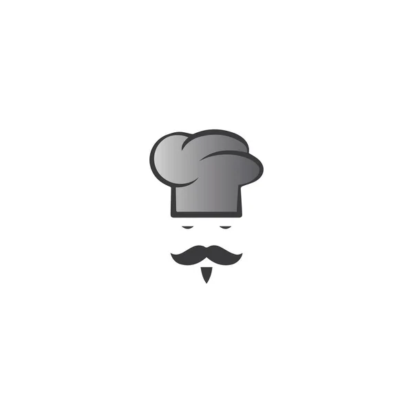 Chapéu Chef Logotipo Modelo Vetor Ilustração — Vetor de Stock
