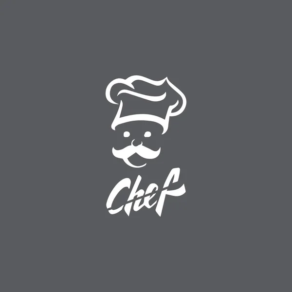 Plantilla Logotipo Del Chef Sombrero Ilustración Del Icono Del Vector — Vector de stock