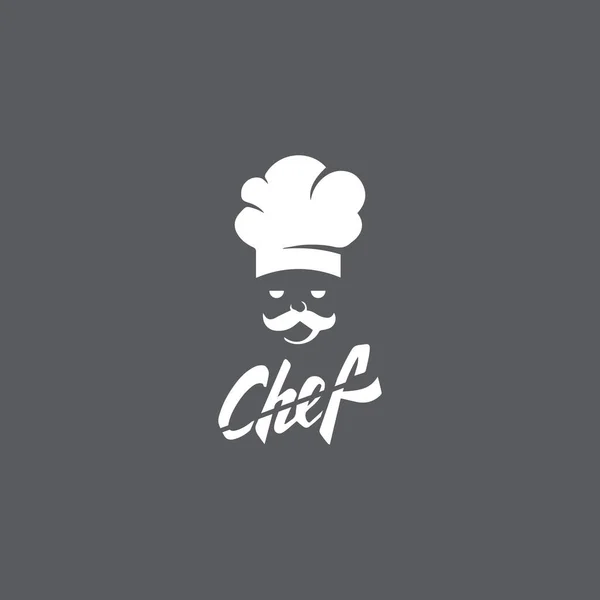 Plantilla Logotipo Del Chef Sombrero Ilustración Del Icono Del Vector — Vector de stock